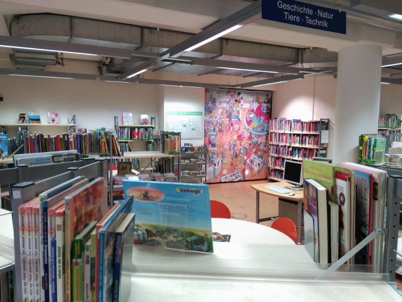 La zona para niños de la biblioteca de Bremen